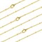12 Pieces Gold Plated Solid Brass Satellite Beaded Curb Thin Chain Necklace Bulk for Jewelry Making (18 Inch(1.5mm))